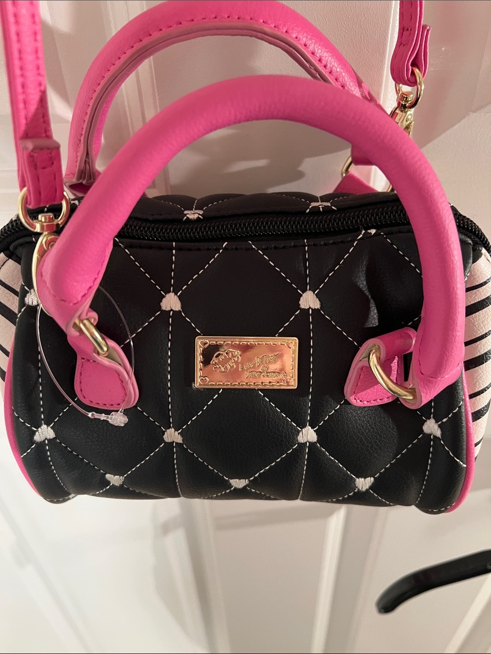 NWOT Luv Betsey by Betsey Johnson Harley Mini Barrel Bag
